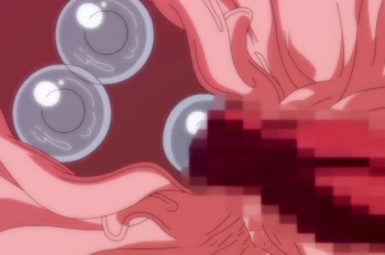 身動きできない乙女がモンスターにイタズラされて子宮内に卵産みつけられる鬼畜！腹ボコ異種姦?の画像