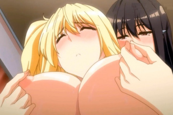 オトコノコが爆乳お姉さまを激しく愛撫…乳首をつままれて感じちゃうウブ娘が可愛い！生姦中出し?の画像