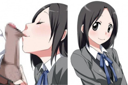 唇でつまんで包皮ムキムキ…可憐な美少女が男根を優しく射精に導く！小さな口内にどっぷり生出し?の画像