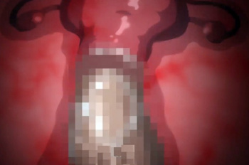 「ソコ、らめぇ～～！」デカチンポが子宮口に張り付き押し上げる快感に溺れる美少女！腹ボコSEXがエグい?の画像