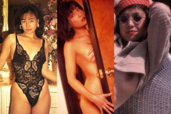 昭和アイドル柏原芳恵の横乳から乳首が見えそうな動画と透け乳ヌード画像の画像