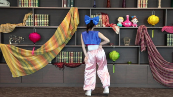佐藤佳奈アナ　コスプレダンスで激しいお尻の食い込み！！【GIF動画あり】の画像