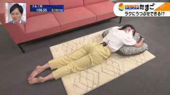 田中瞳アナ　お尻にパン線 ＆ 胸元パックリレポート！！【GIF動画あり】の画像