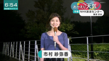市村紗弥香キャスター　ニット ＆ ノースリーブ！の画像