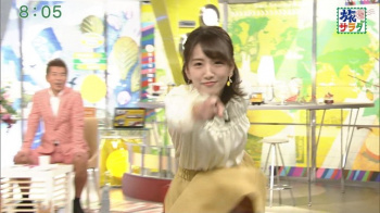 ABC新人・東留伽アナ　ダンスでスカートがひるがえる！の画像