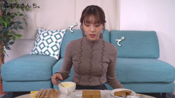 貴島明日香キャスター　ピチピチのニットでおっぱい強調！！の画像