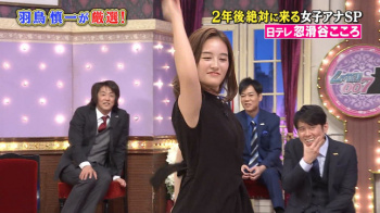 忽滑谷こころアナと岩田絵里奈アナ　脇見せダンス！【GIF動画あり】の画像