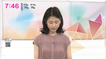 桑子真帆アナの巨乳がクッキリ！！の画像
