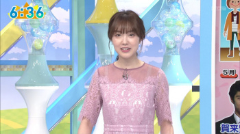 澤田有也佳アナ　透けた肩紐！の画像