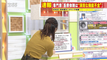 CBC・斉藤初音アナ　ニットにブラ線くっきり！！の画像