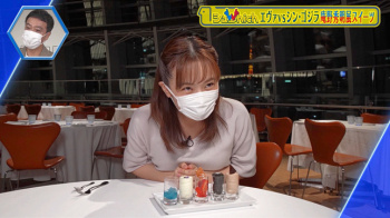 河出奈都美アナ　巨乳を乗せる！！の画像
