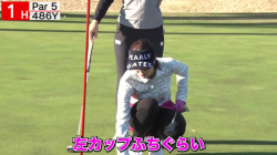 稲村亜美キャスターのミニスカゴルフ！！の画像