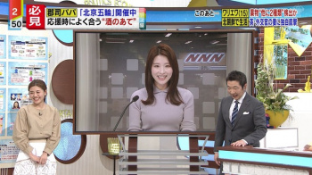 郡司恭子アナ　ニットの豊乳！の画像