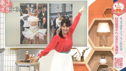 NHK飯尾夏帆アナ　「競技ダンス」で巨乳を揺らす！！【GIF動画あり】の画像