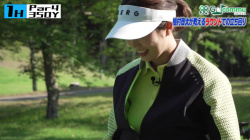 稲村亜美キャスター　ニットの巨乳 ＆ ミニスカゴルフ！！　の画像