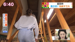 NHK大阪・廣由梨キャスター　階段を上るお尻にパン線！！【GIF動画あり】の画像