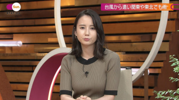 森川夕貴アナ　ニットの豊乳がくっきり！！【GIF動画あり】の画像