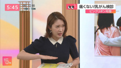 森田茉里恵アナ　くっきりニットで乳がん検診を解説！！の画像