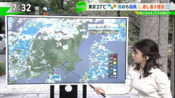 高安奈緒子キャスター　巨乳くっきり天気予報！！の画像
