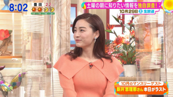新井恵理那アナ　ニットの豊乳！！の画像