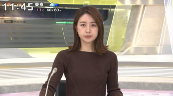 林美沙希アナのニット！　ワイド！スクランブルの画像