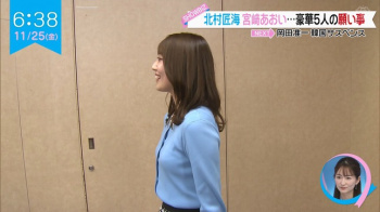 林田美学アナ　ニット ＆ 横乳！！の画像
