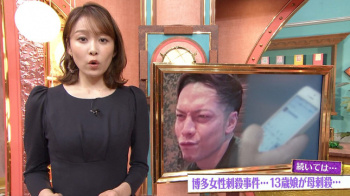 良原安美アナ　胸元強調衣装！！の画像