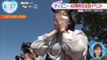 林田美学アナ　ブラウスの下のノースリ豊乳がくっきり！！の画像