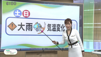 吉井明子キャスター　透けスカートの腰回り ＆ 巨乳の谷間！！【GIF動画あり】の画像
