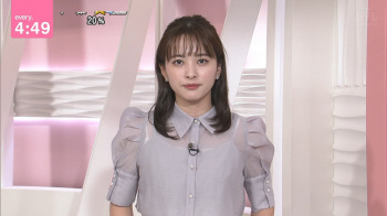 河出奈都美アナ　ブラまで透け透け！！の画像
