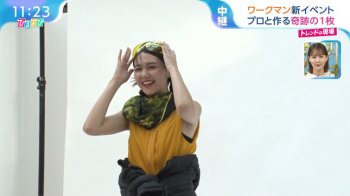 山形純菜アナ　ノースリーブの脇と太もも！！の画像