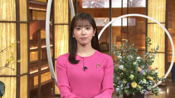 田原萌々アナ　ピチピチニットで胸元強調！！の画像