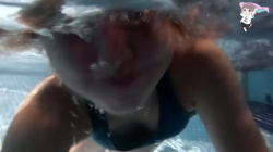 九州のサウナ好き女子アナ　水中撮影で胸チラ、谷間チラ！！【GIF動画あり】の画像