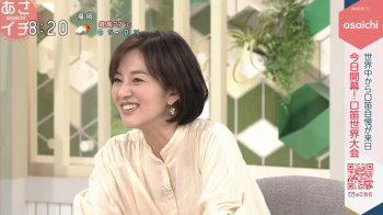 鈴木奈穂子アナ　うっすらと透ける！！の画像