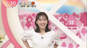 河出奈都美アナ　巨乳くっきり！！　エプロンで小芝居の画像