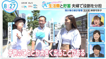 畑下由佳アナ　胸元くっきりインタビュー！！の画像