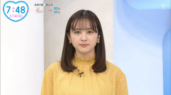 河出奈都美アナ　うっすらと透ける！！の画像