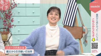 鈴木奈穂子アナ　透けたニットの胸元！！の画像