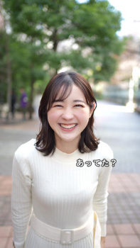 若林有子アナ　白いニットワンピがピタピタで透ける！！【GIF動画あり】の画像