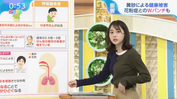 若林有子アナ　ニットの横乳がくっきり！！の画像