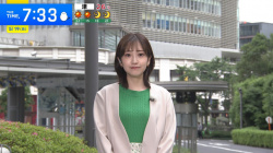 南後杏子アナ ジャケットの下のニット乳!!の画像