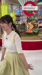 佐藤佳奈アナ　透けニットの胸元くっきり！！【GIF動画あり】の画像