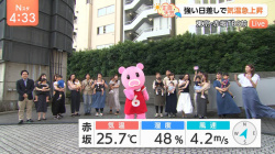 山形純菜アナ 強風でスカートを煽られる!!【GIF動画あり】の画像