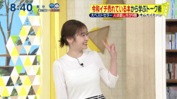 岩田絵里奈アナ Hなインナーが透けてしまう!!の画像