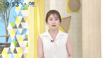 岩田絵里奈アナ　ノースリーブが薄っすらと透ける！！の画像