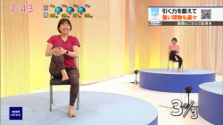 赤木野々花アナと是永千恵アナ セクシー筋肉体操!!【GIF動画あり】の画像