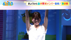 ABC朝日放送・新人アナ　ノースリ脇全開ポーズ！！の画像