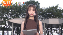 林佑香アナ セクシーノースリーブ!!の画像