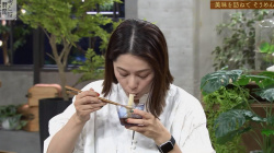 杉浦友紀アナ そうめんを食べる!!の画像