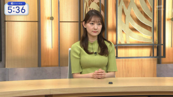 森山みなみアナ　ニットで豊乳がくっきり！！の画像
